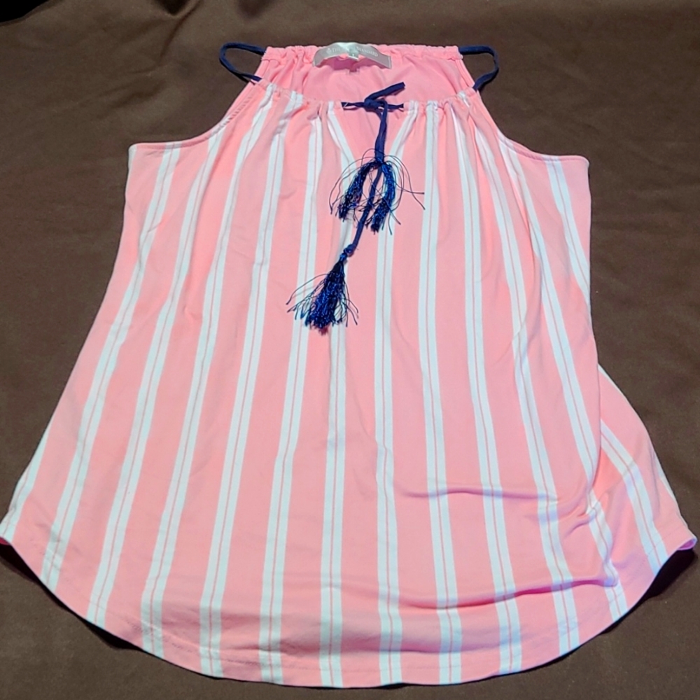 The Royal Standard pink stripe top large